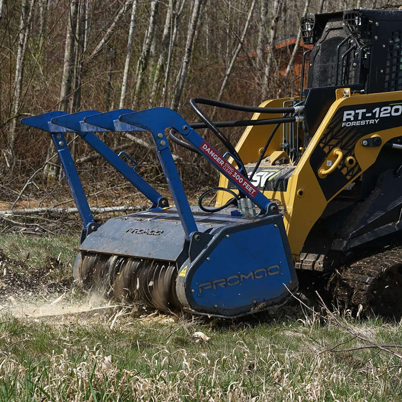 HSM60 Skid Steer Forestry Mulcher | Promac - Uhi Attachment Yard