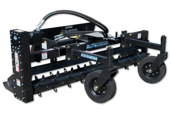 Skid Steer Power Rake Attachment | Blue Diamond