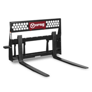 V20 Mini Skid Steer Wide Rail Pallet Forks | Virnig